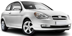 Hyundai Accent car rental in Long Beach Downtown