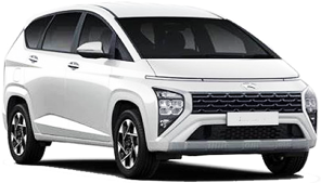 Hyundai Stargazer car rental in Flores Downtown