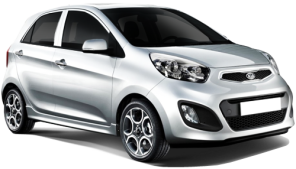 Kia Morning car rental in Punta Cana Downtown