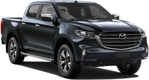 Mazda BT-50 car rental in San Pedro Sula Downtown