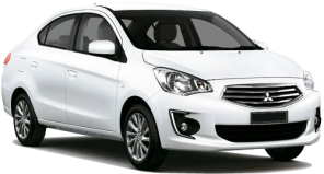 Mitsubishi Mirage car rental in Long Beach Downtown