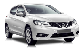 Nissan Tiida car rental in Punta Cana Downtown