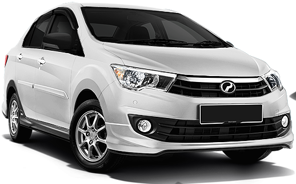 Perodua Bezza car rental in Mauritius