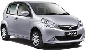 Perodua Myvi car rental in Kuala Lumpur Downtown