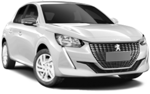 Peugeot E-208 car rental in Toulon Airport (TLN)