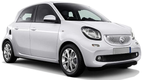 Smart ForFour car rental in Jurmala Downtown