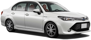 Toyota Axio car rental in Tobago Downtown