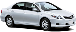 Toyota Corolla Axio car rental in Nadi Downtown