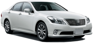Toyota Crown car rental in Bellevue Downtown