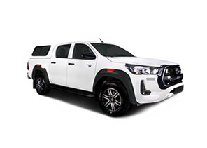 Toyota Hilux Double Cab 4x4 car rental in Katima Mulilo Downtown